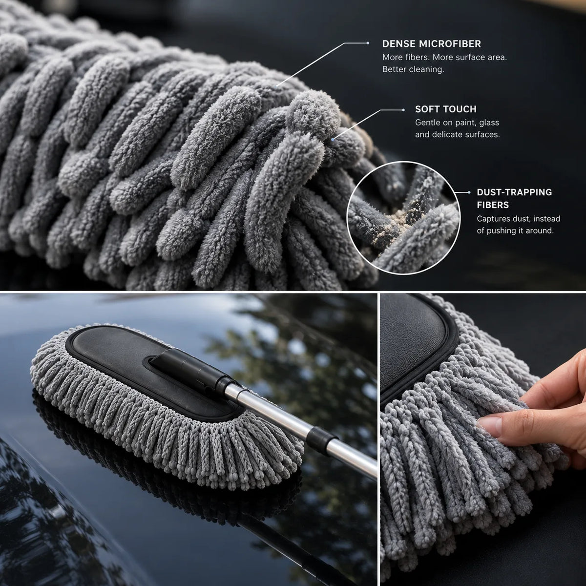 DustGlide™ Wax-Locked Car Duster